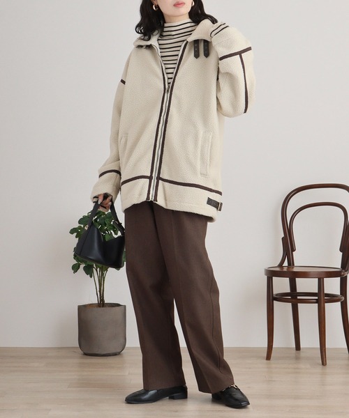 Ree&Mee ブルゾン アウター モコモコ ボア B-3 ブルゾン アウター