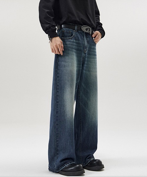 Ressaca ジーンズ ルーズストレートデニムパンツヴィンテージライク