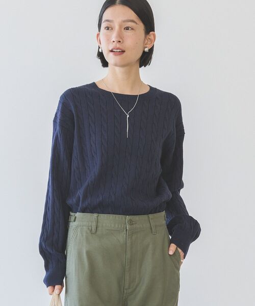 ニット セーター バイパチケーブルニットプルオーバー レディース | AMERICAN HOLIC | 20