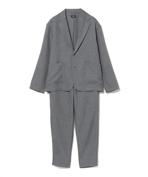 BEAMS HEART セットアップ　グレー　Sサイズ BEAMS HEART セットアップ ポリエステル バーズアイ ジャケット