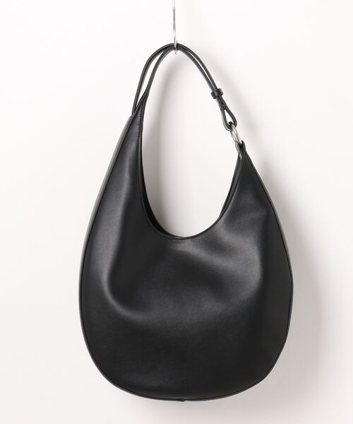 新品‼️ワンハンドル ムーンバッグ レザー ショルダーバッグ 黒 レディース ショルダーバッグ バッグ 「NiiNa」「高品質牛革」2way ワンハンドル