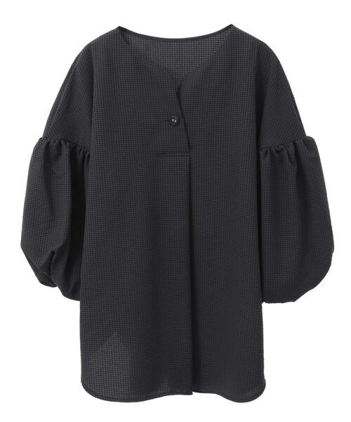 ブラウス シャツ バルーンスリーブトップス レディース