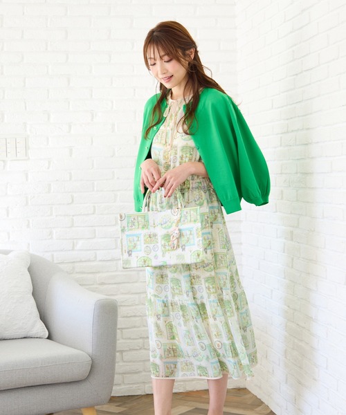 極美品 現行 Jolly Poupee シークレットガーデン ワンピース　4L Jolly Poupee ワンピース 「22fabric」ムービースタジオ/ワンピース
