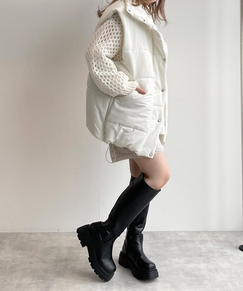 「w closet」 ベスト FREE ベージュ レディース_画像7