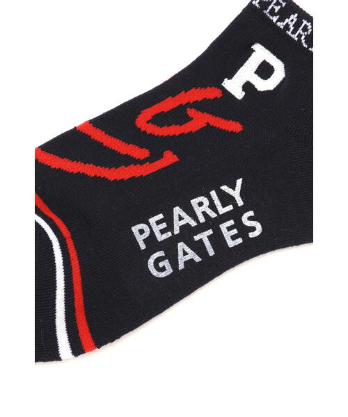 【美品】【サイズ1】PEARLY GATES ポロシャツパンツソックス2点セット PEARLY GATES（パーリーゲイツ） 靴下 「PEARLY GATES」BASIC梵天付き