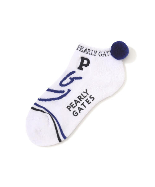 PEARLY GATES（パーリーゲイツ） 靴下 「PEARLY GATES」BASIC梵天付き