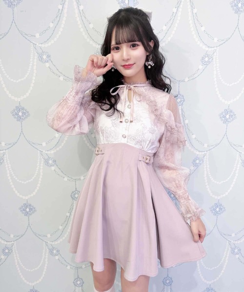 ロマンスグランジ クラシカル花柄 ローズレースドッキングワンピース ROJITA ワンピース 花柄ドッキングワンピース : ZOZOTOWN Yahoo