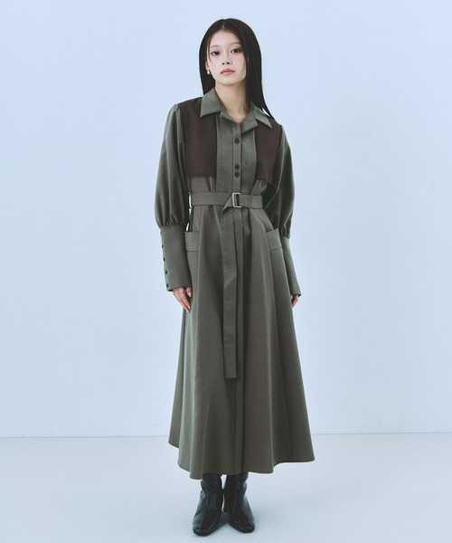 【美品】UNITED TOKYO ワンピース UNITED TOKYO（ユナイテッドトウキョウ） ワンピース オープンカラー