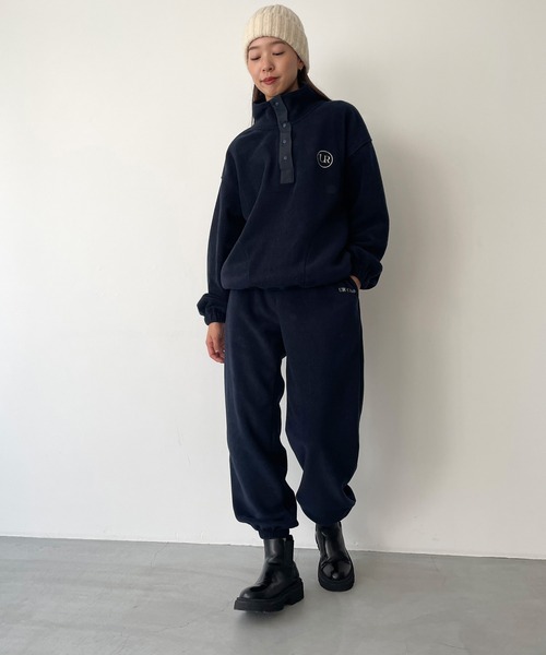 「CANAL JEAN」 イージーパンツ ONE SIZE ネイビー レディース_画像5