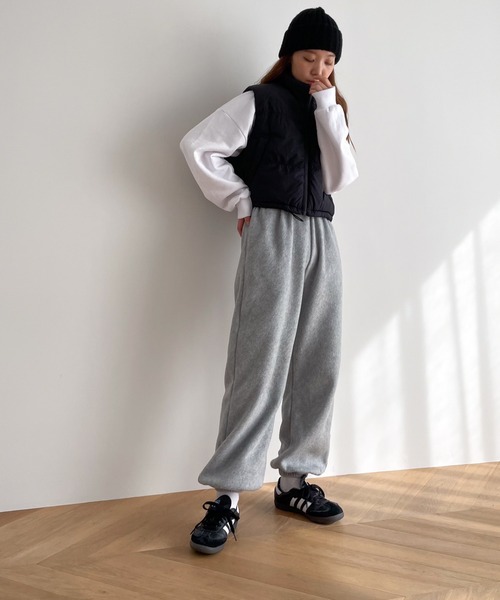 「CANAL JEAN」 イージーパンツ ONE SIZE ネイビー レディース_画像9