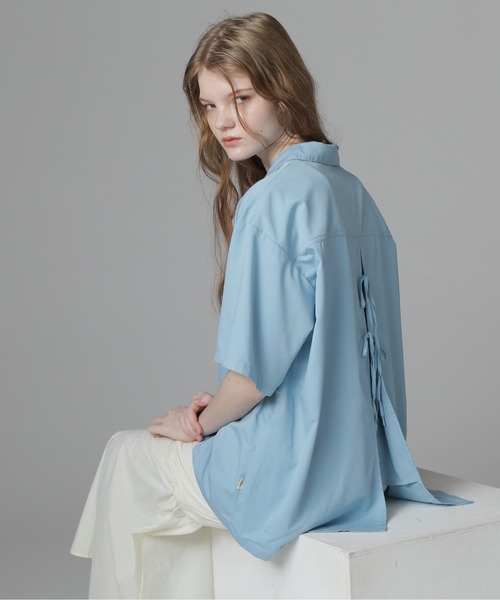 AVIREX ブラウス シャツ 「直営店限定」BACK RIBON TENCEL