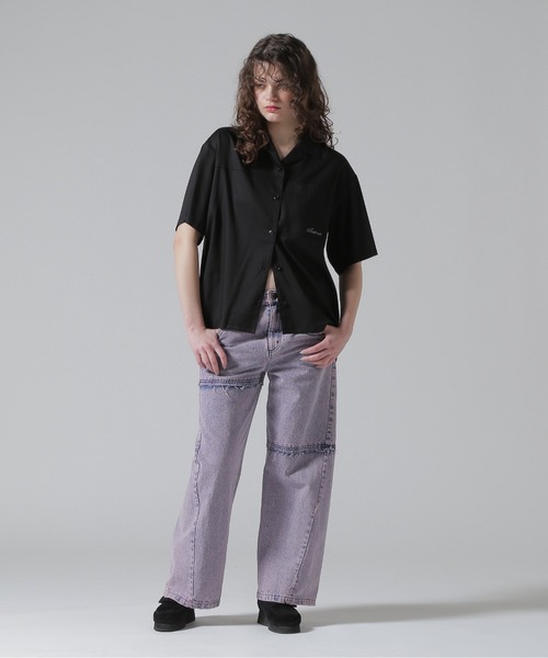 ブラウス シャツ 「直営店限定」BACK RIBON TENCEL SHIRTS/バックリボン テンセルシャツ レディース 直営店限定》BACK RIBON TENCEL SHIRTS/バックリボン テンセル