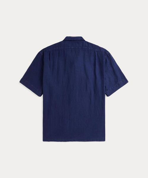 Polo by Ralph Lauren 半袖シャツ 3XL ネイビー リネン POLO RALPH LAUREN シャツ リネン ビッグ メンズ : ZOZOTOWN