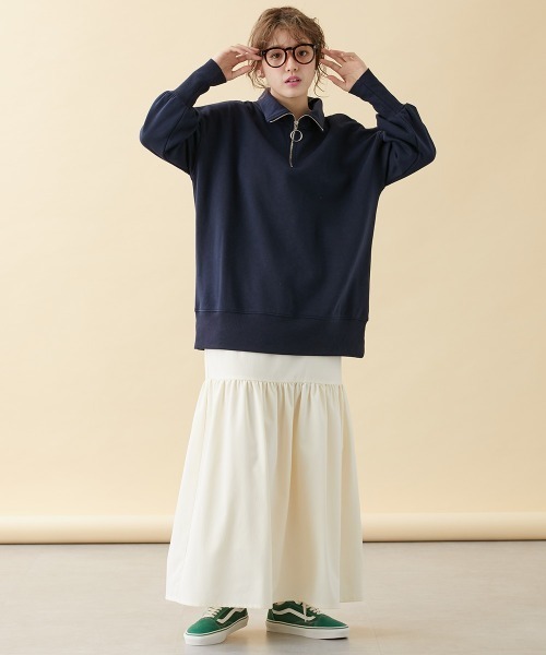 [Le temps riche] [La-BEU] тренировочный cut and sewn L темно-синий женский 