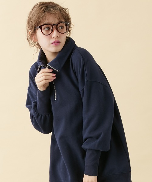 [Le temps riche] [La-BEU] тренировочный cut and sewn L темно-синий женский 