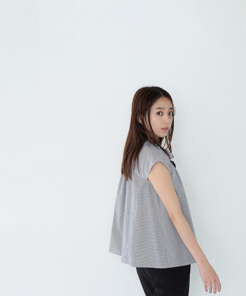 NATURAL BEAUTY BASIC ブラウス シャツ フレンチスリーブ