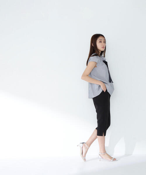 NATURAL BEAUTY BASIC ブラウス シャツ フレンチスリーブ