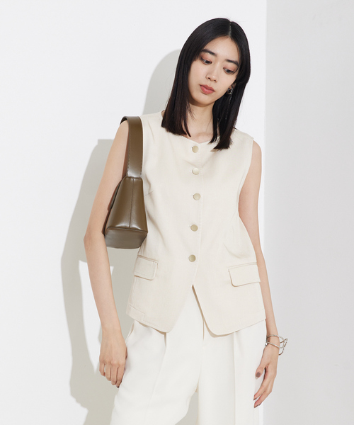 qualite（カリテ） ブラウス シャツ 「セットアップ対応」テンセル
