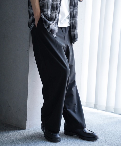 RATTLE TRAP スラックス TRストレッチタックワイドテーパード