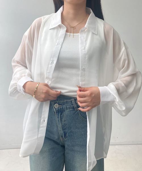 NAO。‼️他の方はご購入出来ません‼️ AS KNOW ブラウス シャツ ○シアーシャツとタンクトップ 2点