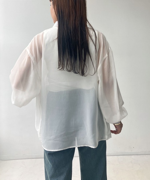 AS KNOW ブラウス シャツ ○シアーシャツとタンクトップ 2点