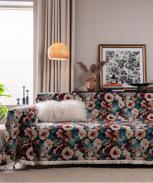 インテリア レトロ花柄ソファークロス 140x180cm : ZOZOTOWN Yahoo!店