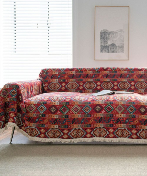 インテリア レトロ花柄ソファークロス 140x180cm : ZOZOTOWN Yahoo!店