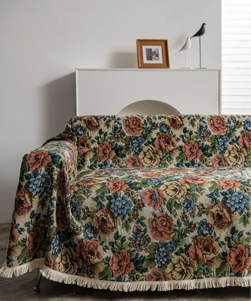 インテリア レトロ花柄ソファークロス 140x180cm : ZOZOTOWN Yahoo!店