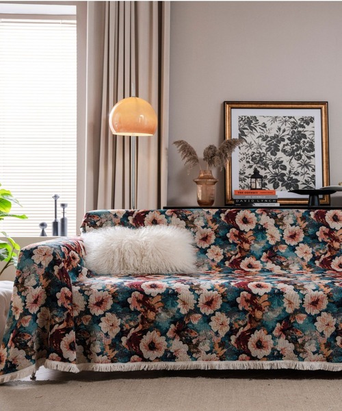 インテリア レトロ花柄ソファークロス 140x180cm : ZOZOTOWN Yahoo!店