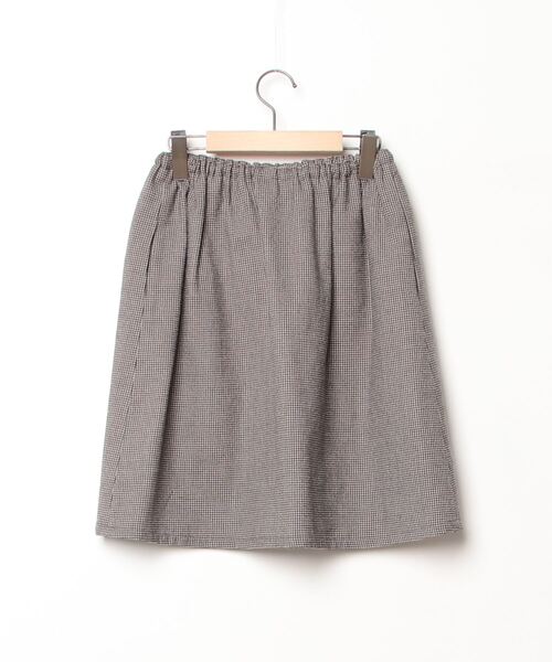 「Crespi」 チェック柄フレアスカート 38 ブラック レディース_画像2