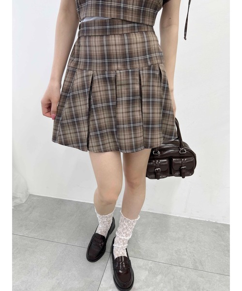 スカート 「PHILLY」チェックボックスプリーツスカート : ZOZOTOWN