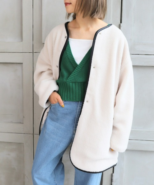 「moment+」 ジャケット M モカ レディース_画像3