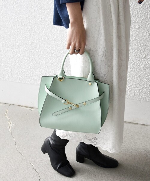 SHIPS any ショルダーバッグ バッグ any: ベルト デザイン 2WAY