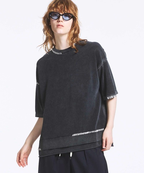 MAISON SPECIAL tシャツ 「UNISEX」High Twist Pigment Bleach