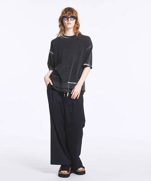 MAISON SPECIAL tシャツ 「UNISEX」High Twist Pigment Bleach