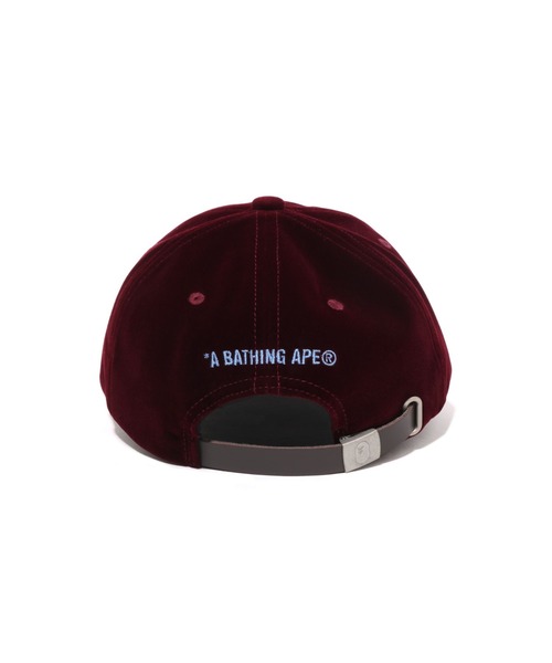 関税送料込【A BATHING APE】ワンポイントバッジキャップ BLACK A BATHING APE キャップ 帽子 ONE POINT PANEL CAP メンズ
