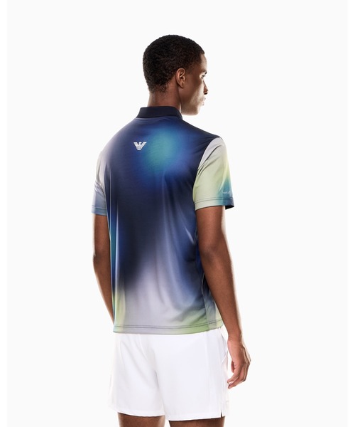 ポロシャツ ポロ 「エンポリオ アルマーニ EA7」Tennis Pro トップス VENTUS7テクニカルファブリック レディース Tennis Pro polo shirt in VENTUS7 technical fabric | EA7