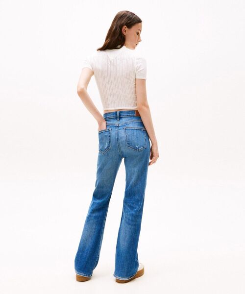ニット セーター ポインテルポロセーター レディース TOMMY JEANS ニット セーター ポインテルポロセーター