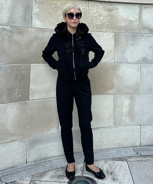 コート アウター ギャザーリボンブルゾン レディース : ZOZOTOWN Yahoo