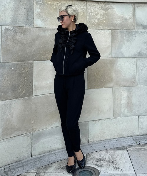 コート アウター ギャザーリボンブルゾン レディース : ZOZOTOWN Yahoo