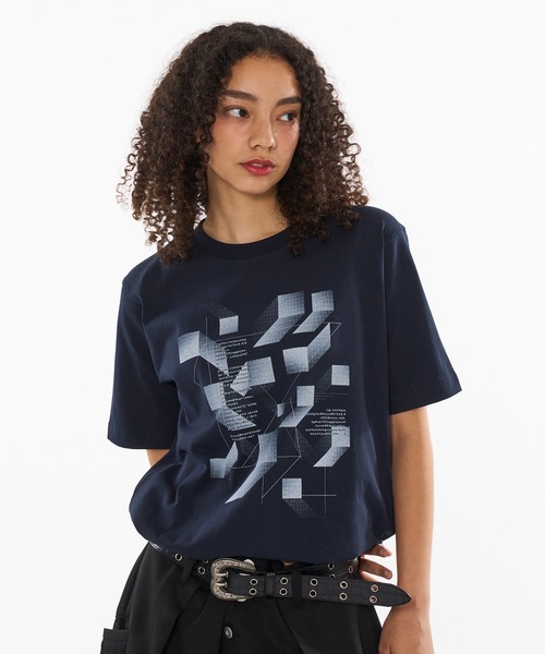tシャツ DRAW CODE GEOMETRIC DESIGN T / ドローコードジオメトリックデザインTシャツ メンズ レディース | WISH FOR EVER | 03