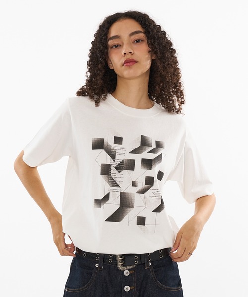 tシャツ DRAW CODE GEOMETRIC DESIGN T / ドローコードジオメトリックデザインTシャツ メンズ レディース | WISH FOR EVER | 09