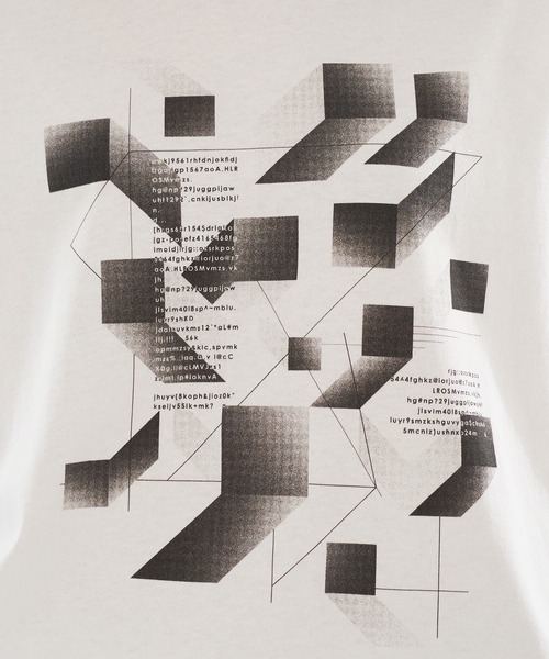 tシャツ DRAW CODE GEOMETRIC DESIGN T / ドローコードジオメトリックデザインTシャツ メンズ レディース | WISH FOR EVER | 22