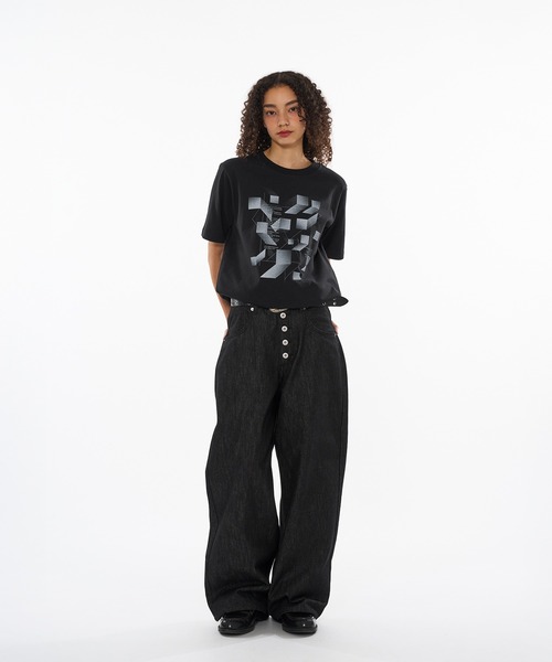 tシャツ DRAW CODE GEOMETRIC DESIGN T / ドローコードジオメトリックデザインTシャツ メンズ レディース | WISH FOR EVER | 23