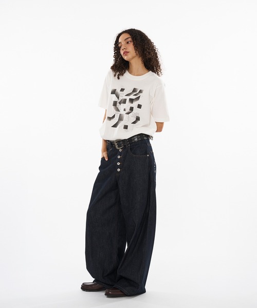 tシャツ DRAW CODE GEOMETRIC DESIGN T / ドローコードジオメトリックデザインTシャツ メンズ レディース | WISH FOR EVER | 05