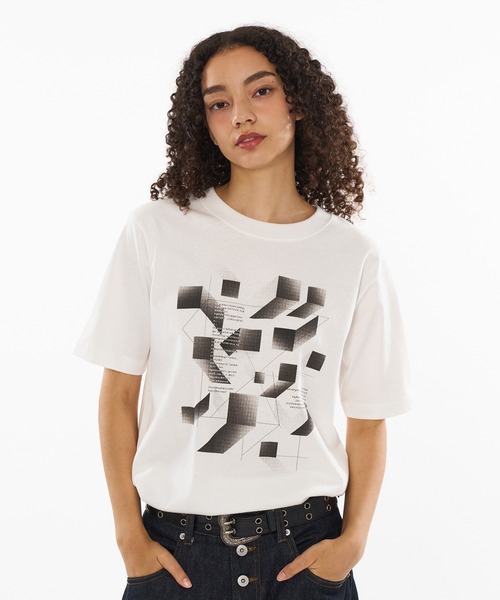 tシャツ DRAW CODE GEOMETRIC DESIGN T / ドローコードジオメトリックデザインTシャツ メンズ レディース | WISH FOR EVER | 07
