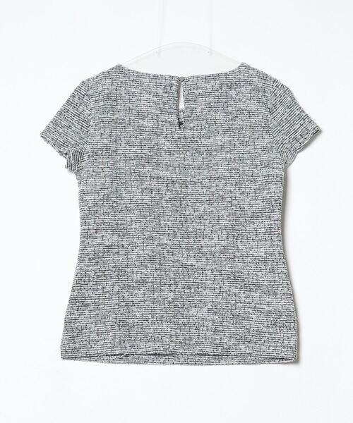 [BANANA REPUBLIC] короткий рукав блуза X-SMALL черный женский 