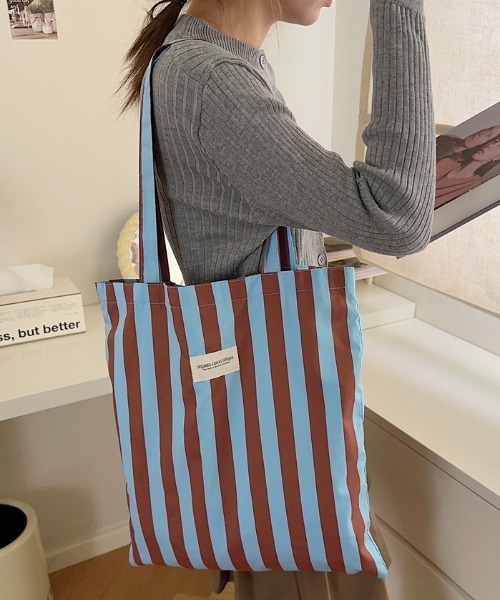 トートバッグ バイカラーストライプ TOTE BAG レディース : ZOZOTOWN