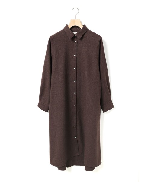 【美品】　MidiUmi ミディウミ コートワンピース　ブラウンチェック MidiUmi（ミディウミ） ワンピース コートワンピース : ZOZOTOWN Yahoo