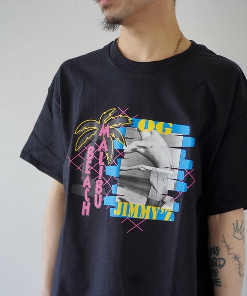 「Port」 「JIMMY’Z」半袖Tシャツ L ライトブルー メンズ